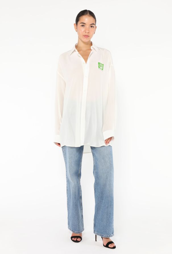 Balenciaga 2019 Printed Silk Tunic - 3