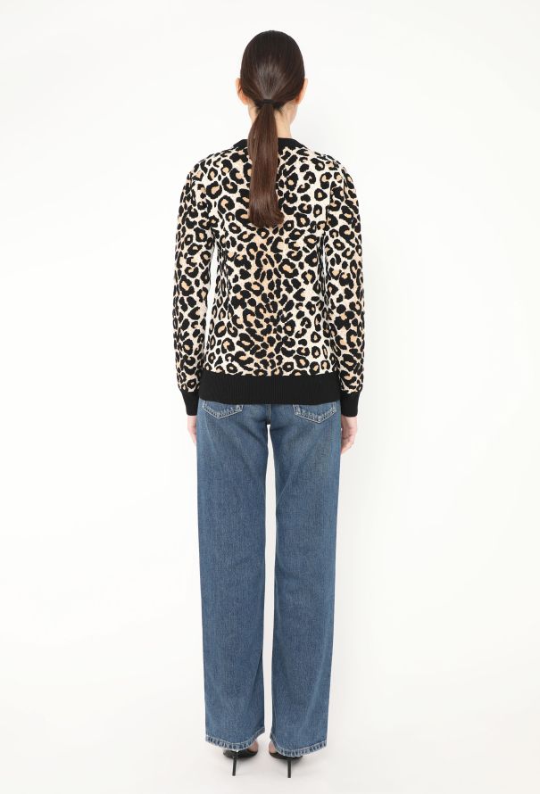 Céline Cheetah Print Crewneck Sweater - 3