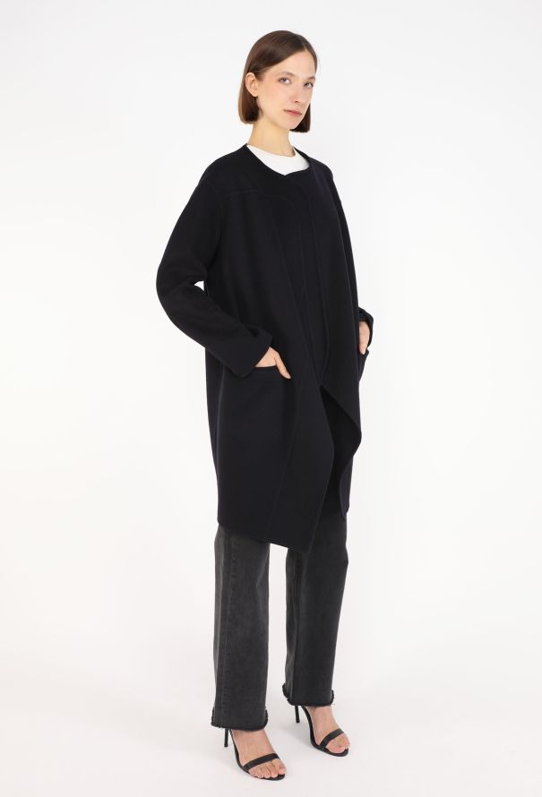 Céline Cocoon Wrap Coat - 4