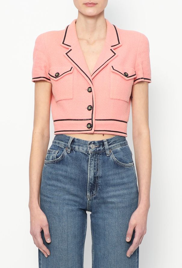 Chanel ICONIC S/S 1995 Cropped 'CC' Jacket - 1