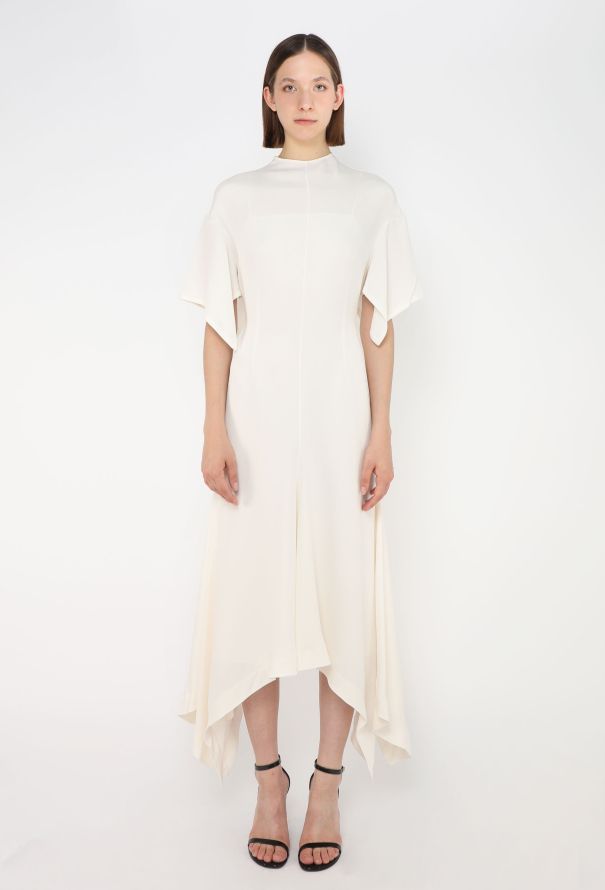 Loewe 2019 Silk Angel-Sleeve Dress - 2 Loewe 2019 Silk Angel-Sleeve Dress - 2