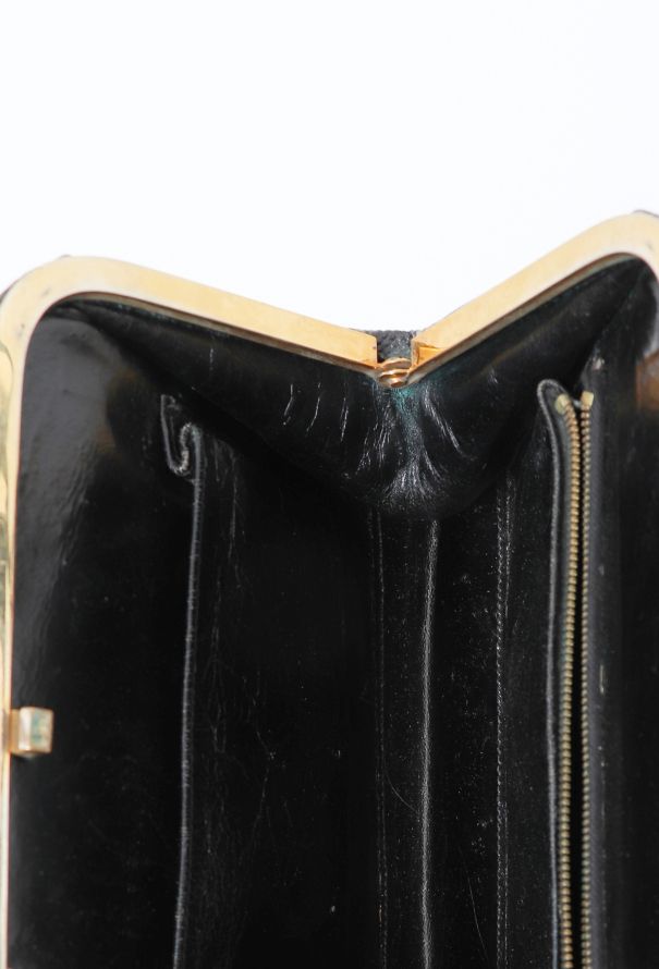 '60s Black Lizard Top Handle Bag - 11 '60s Black Lizard Top Handle Bag - 11
