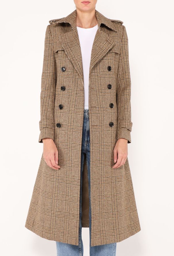Céline 2020 Belted Houndstooth Coat - 4 Céline 2020 Belted Houndstooth Coat - 4