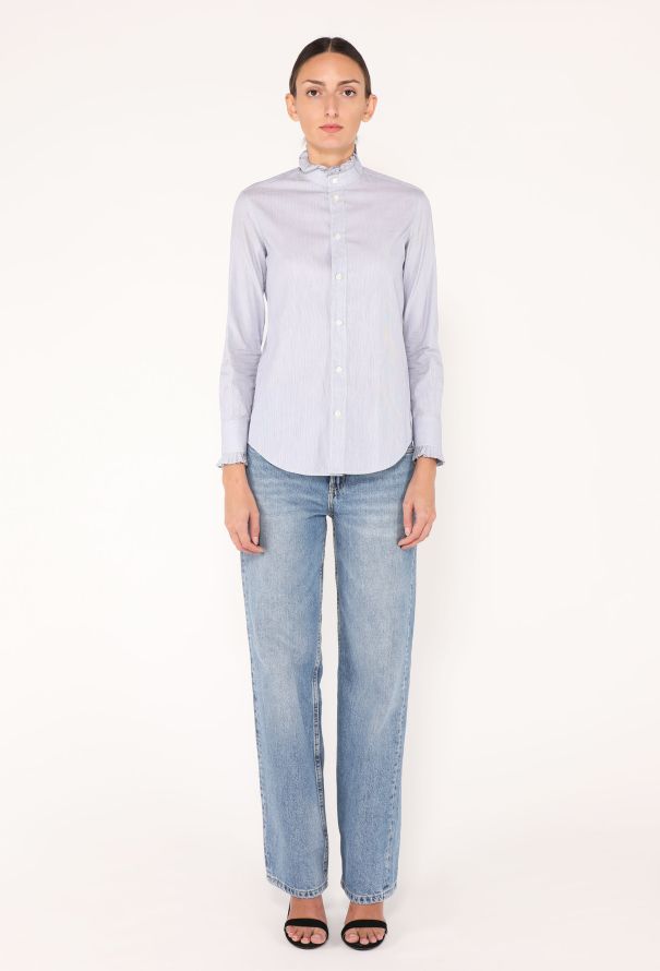 Céline 2020 Striped Cotton Blouse - 4