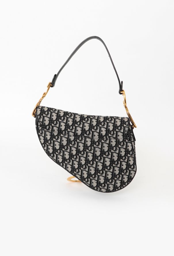CHRISTIAN DIOR Saddle Oblique Jacquard Crossbody Bag