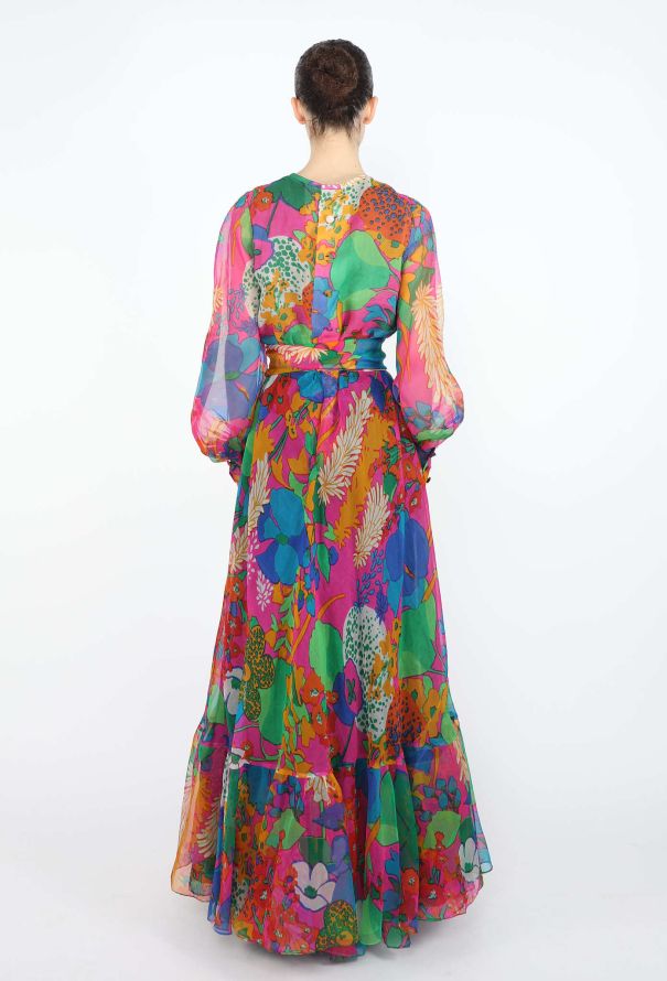 Saint Laurent HIGHLY COLLECTOR Spring 1969 Haute Couture Organza Gown - 6