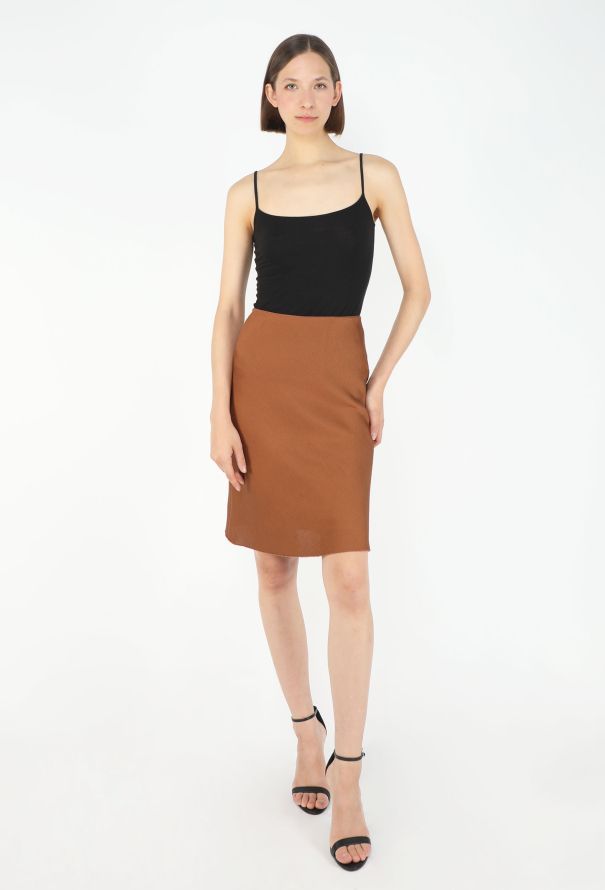 Miu Miu F/W 2025 Ribbed Knit Silk Skirt - 5