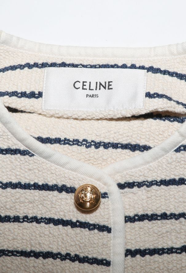Céline 2023 Tweed Marinière Jacket - 6 Céline 2023 Tweed Marinière Jacket - 6