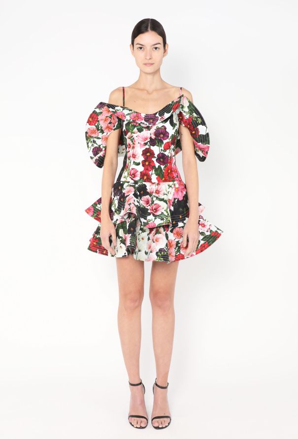 Oscar De La Renta Resort 2024 Ruffled Hollyhock Dress - 3