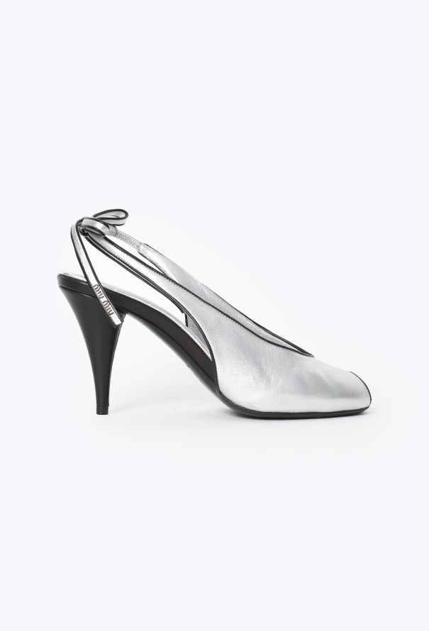 Miu Miu S/S 2025 Mordoré Slingback Heels - 1