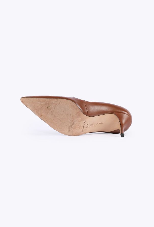Manolo Blahnik Alex Leather Stiletto Pumps - 5