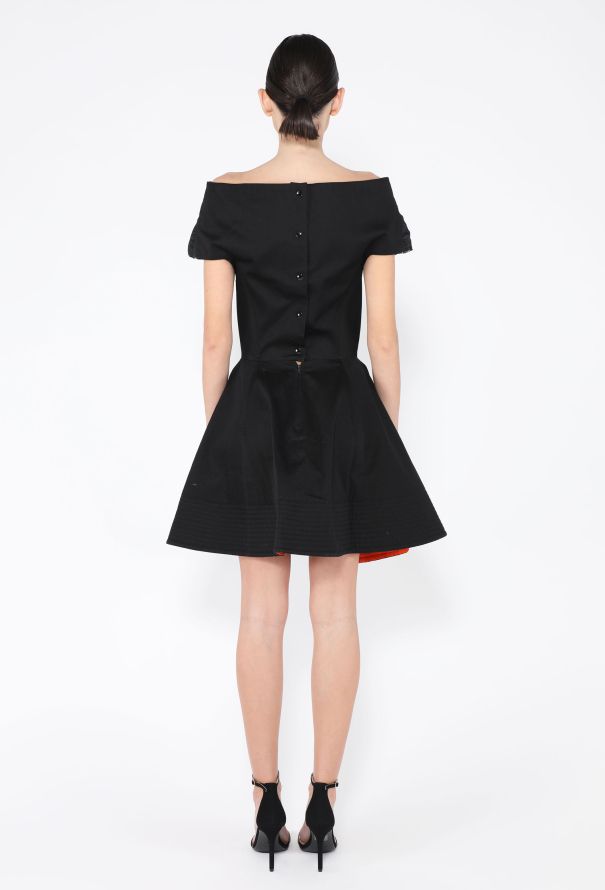 Claude Montana S/S 1988 Sculptural Off The Shoulder Dress - 5