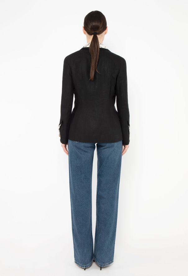 Chanel ICONIC S/S 1993 Graphic Trim 'CC' Blazer - 5 Chanel ICONIC S/S 1993 Graphic Trim 'CC' Blazer - 5