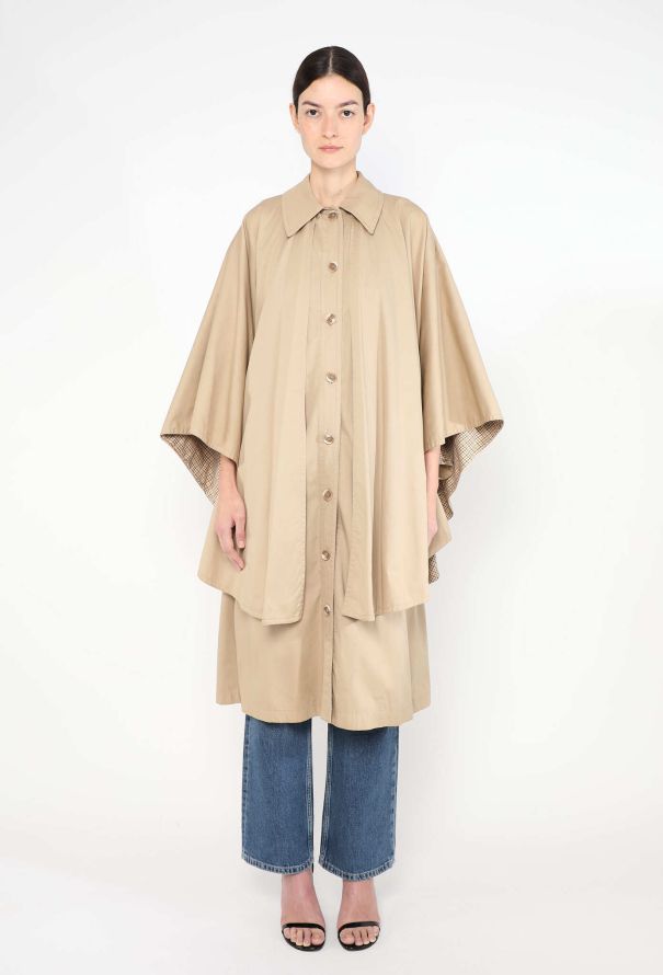 Saint Laurent Early '70s Inverness Cape Trench - 1