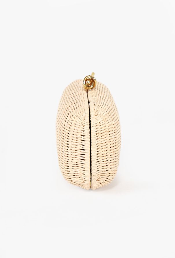 Bottega Veneta Knot Chain Rattan Crossbody Bag, 2024 - 6