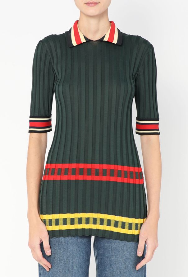 Céline Striped Polo Top, S/S 2014 - 4