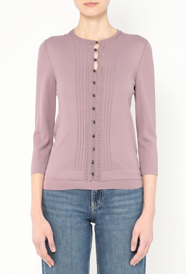 Hermès Perforated Cardigan Twinset - 1