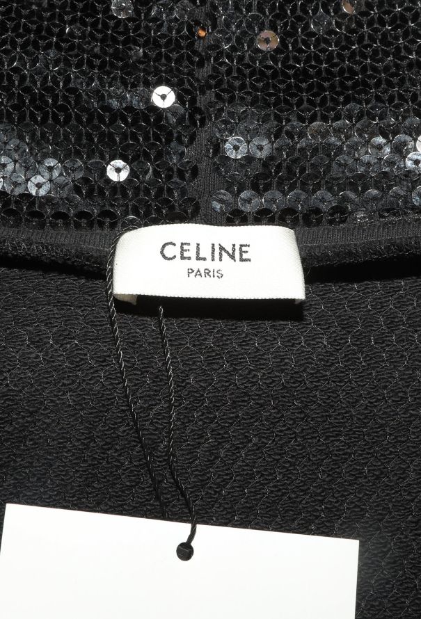 Céline 2022 Iridescent Sequin Varsity Hoodie - 6