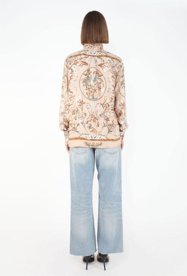 Hermès 1988 'Perles d'Orient et d'Occident' Silk Blouse - 4