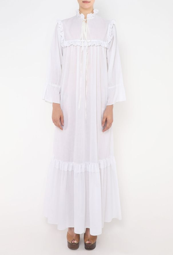 Saint Laurent '70s Ruffled Peasant Nightgown - 3