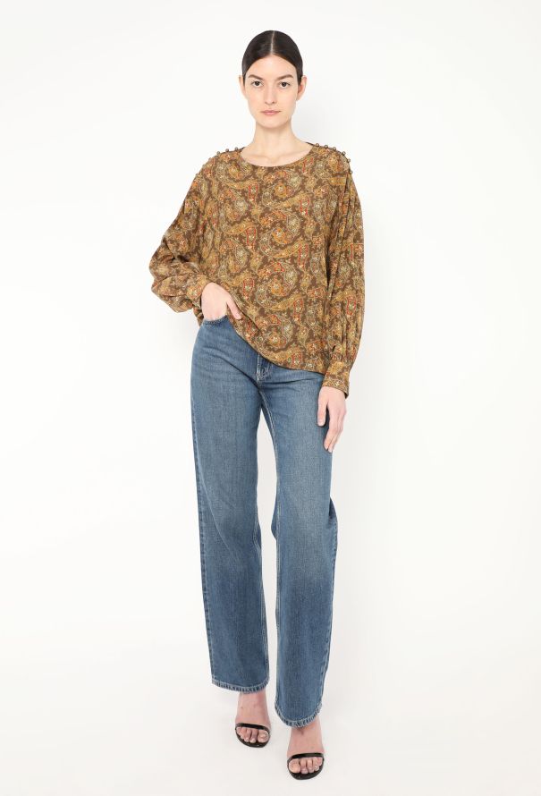 Chloé '80s Paisley Print Silk Blouse - 4 Chloé '80s Paisley Print Silk Blouse - 4