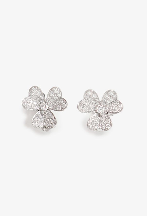 Van Cleef & Arpels diamond and pearl leaf earrings – Kentshire