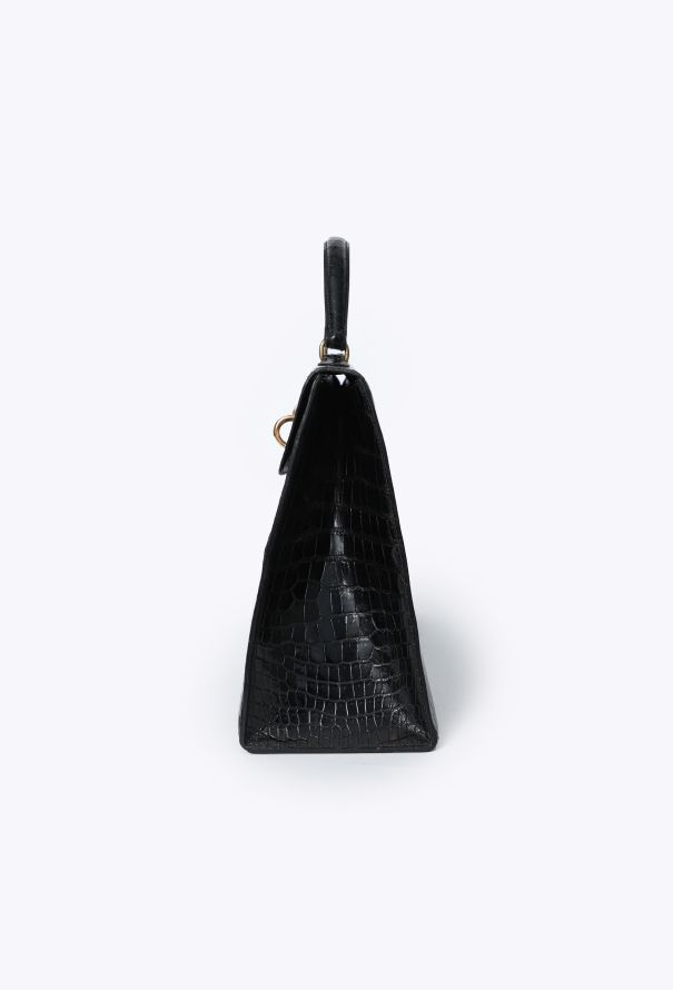 Hermès RARE 1955 Porosus Kelly 'Chaîne d'Ancre' 36cm - 3