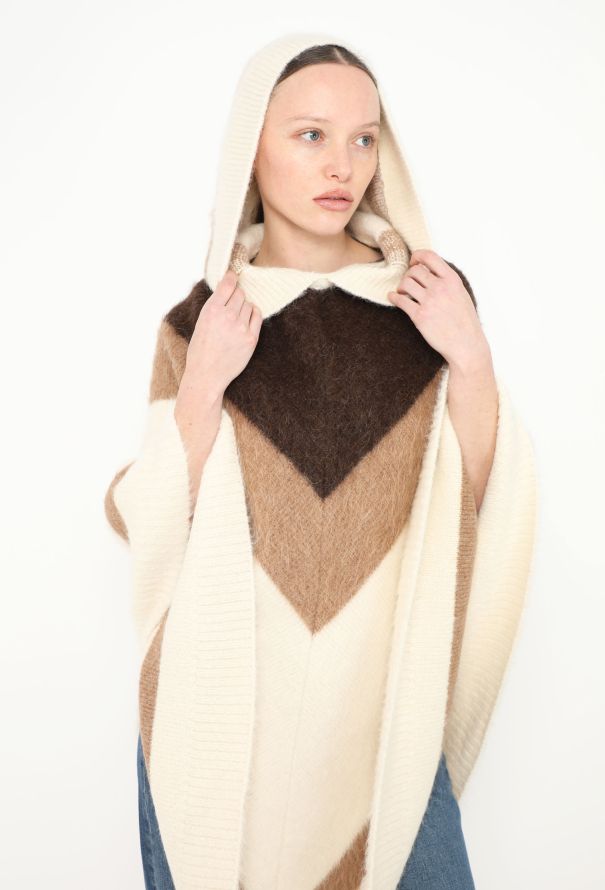 Céline F/W 2019 Alpaca Hooded Poncho - 4 Céline F/W 2019 Alpaca Hooded Poncho - 4