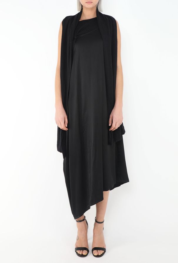 Yohji Yamamoto 2008 Asymmetrical Draped Dress - 4