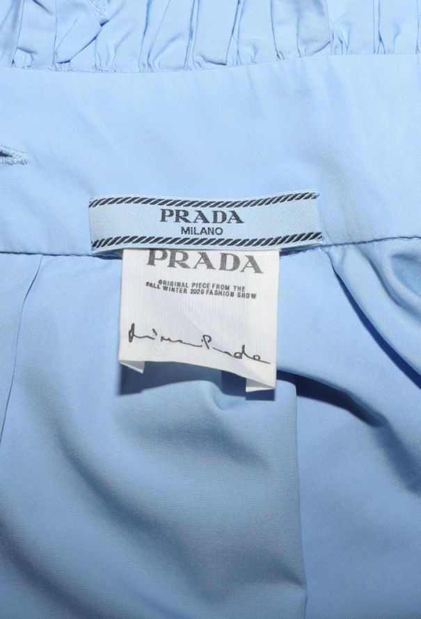 Prada Hand-Beaded Fringe Poplin Dress, F/W 2020 - 10