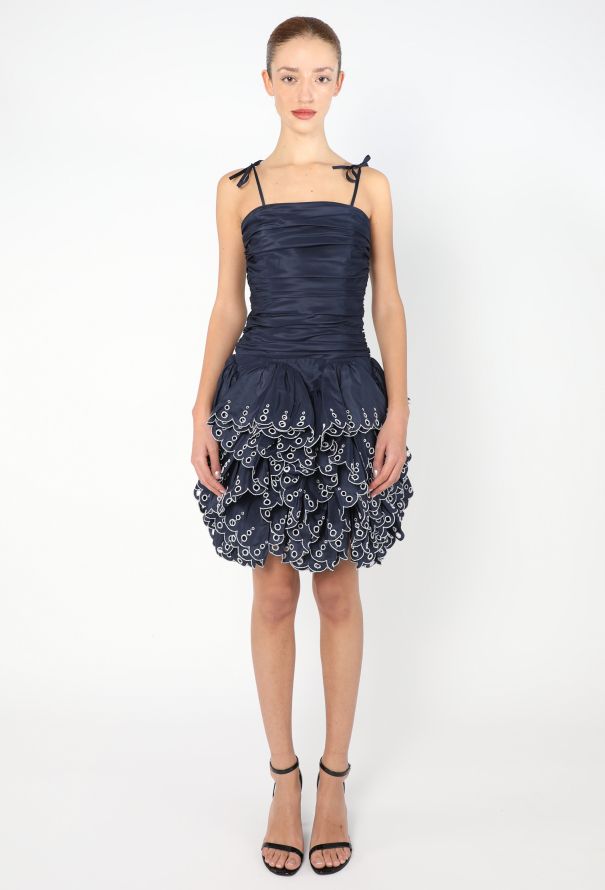 Angelo Tarlazzi Ruffled Taffeta Dress - 2 Angelo Tarlazzi Ruffled Taffeta Dress - 2