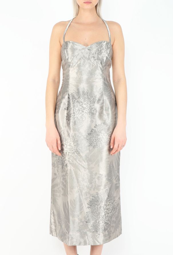 Chloé 2001 Iridescent Silk Halter Dress - 2