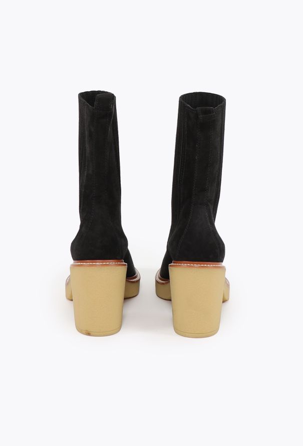 Hermès Donia 70 Suede Ankle Boots - 4