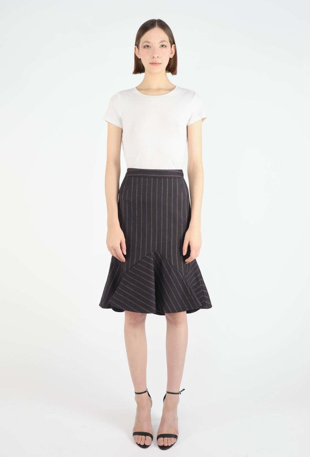 John Galliano 2006 Trompe l’Œil Pinstripe Ensemble - 3