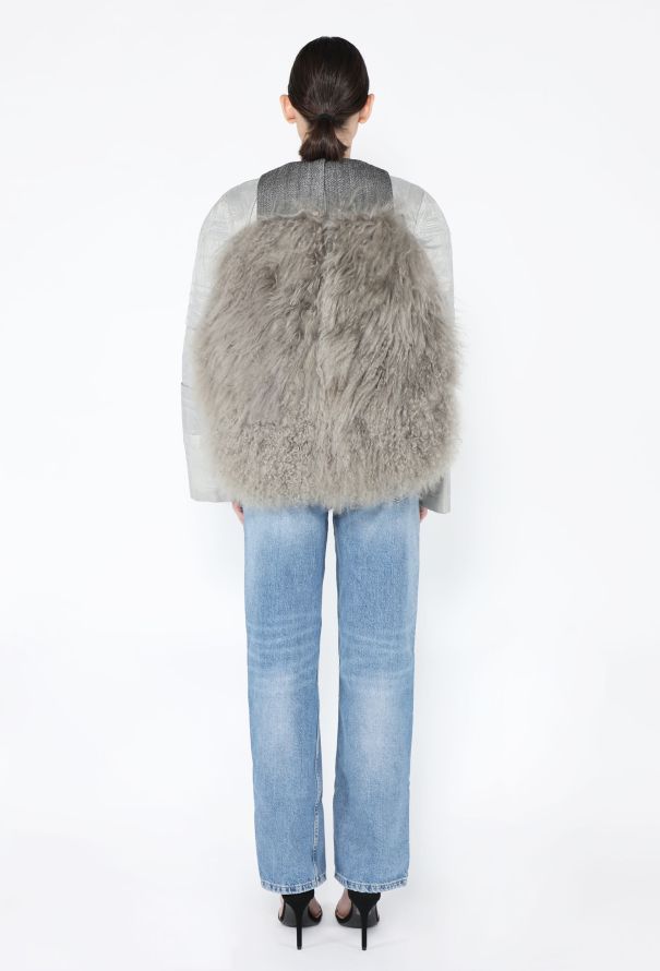Balenciaga COLLECTOR F/W 2010 Shearling Bomber Jacket - 6