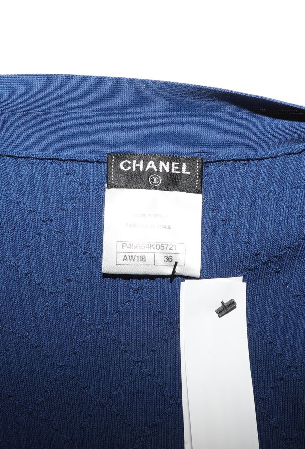 Chanel Lattice Knit 'CC' Cardigan - 5