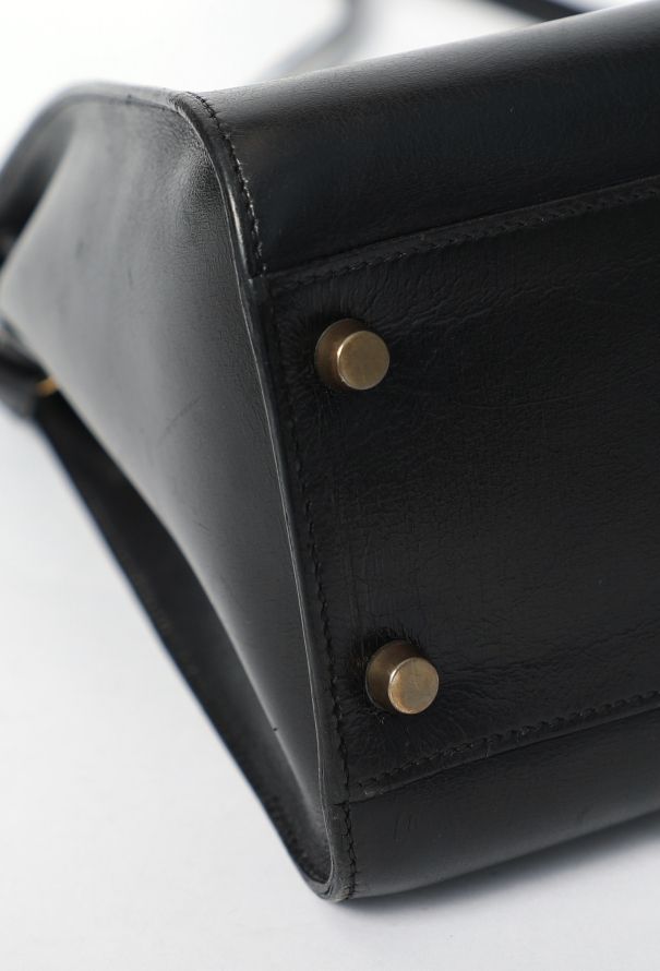 Hermès Rare Vintage Black Box Kelly Sport GM - 9