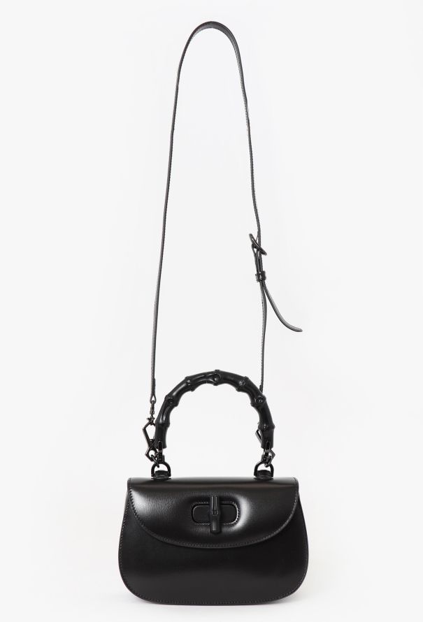 Gucci Black Bamboo 1947 Bag - 2 Gucci Black Bamboo 1947 Bag - 2