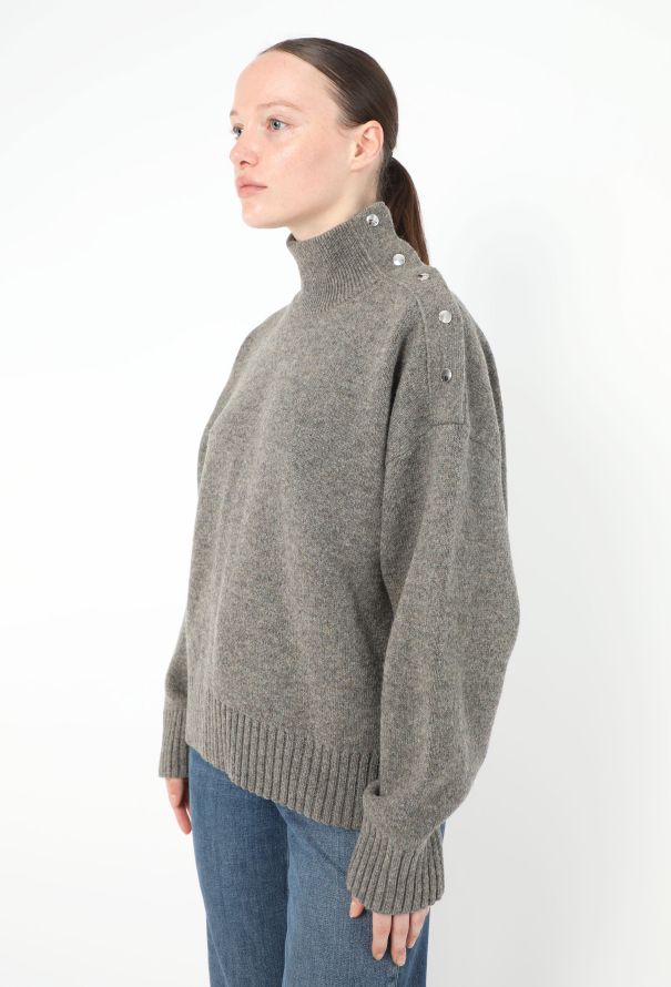 Céline Buttoned Cashmere Sweater - 4