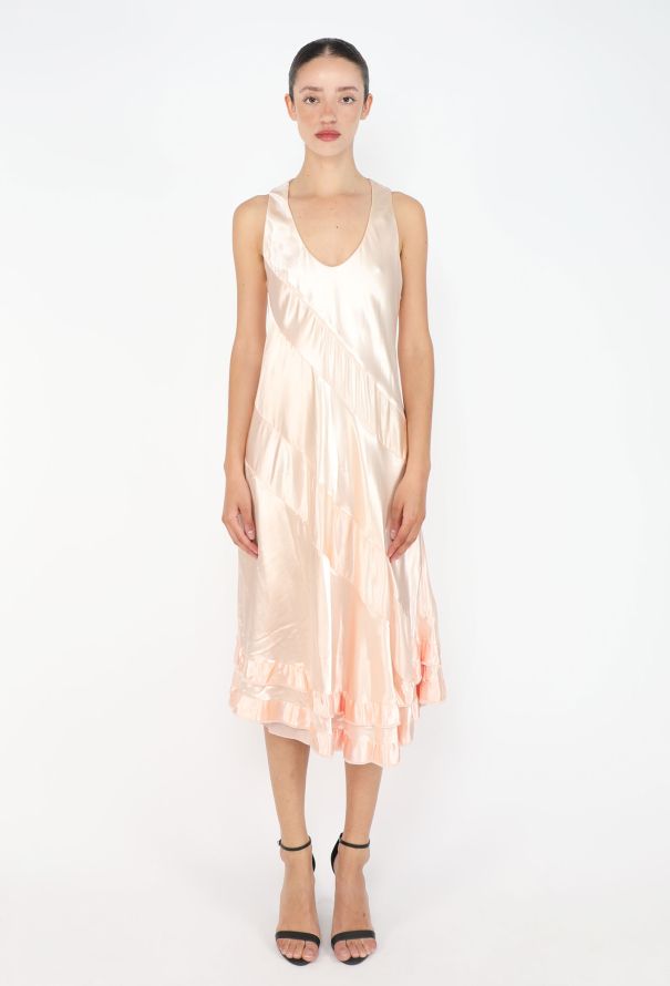 Louis Vuitton Charmeuse Ruffled Dress, F/W 2017 - 3