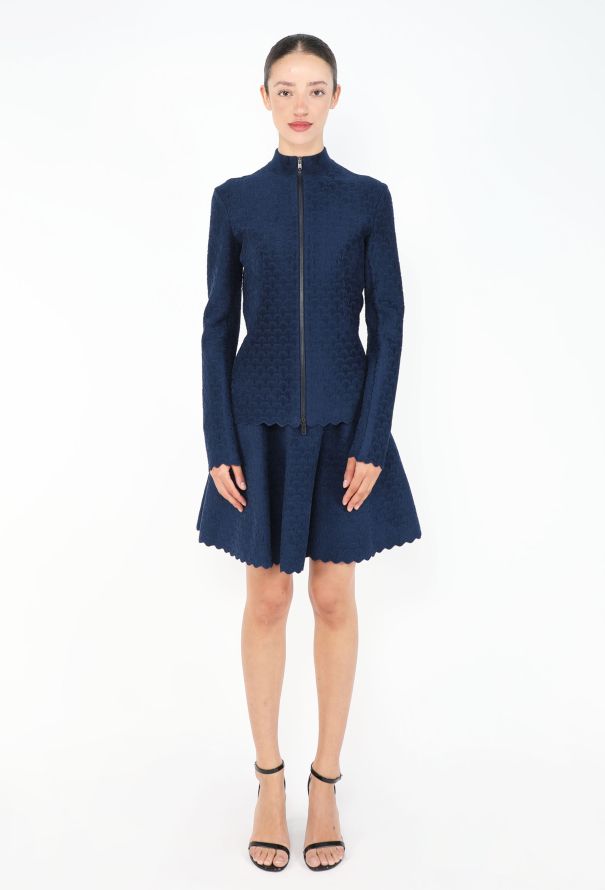 Alaïa Scalloped Chenille Skirt Ensemble - 3