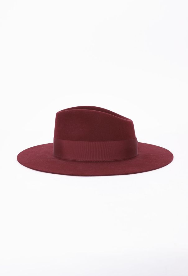 Hermès 2023 Felted Bordeaux Fedora - 5