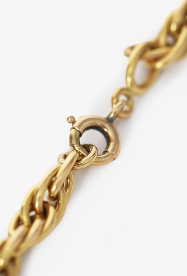 Vintage Fine Jewelry 18K Yellow Gold Woven-Link Necklace - 4