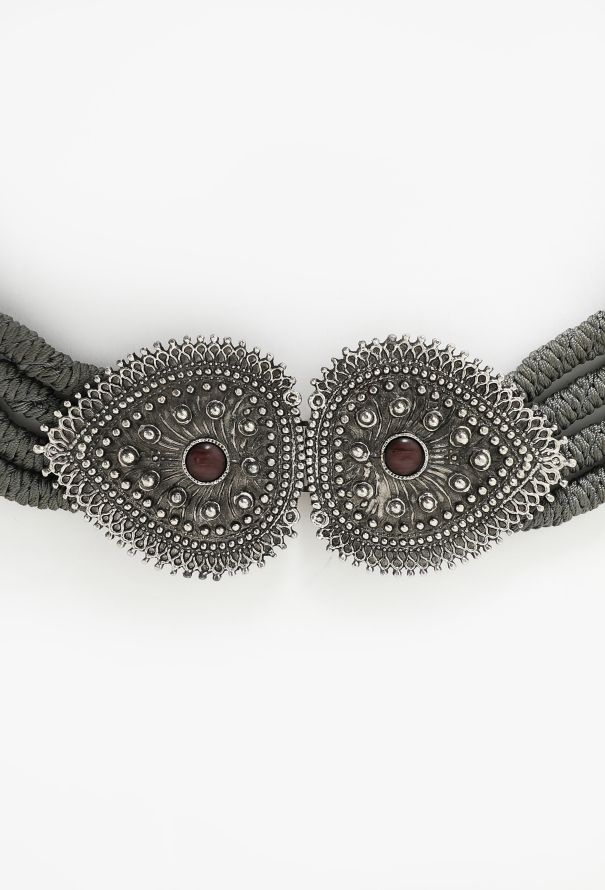 Saint Laurent Collector F/W 1978 Cabochon Cord Belt - 4