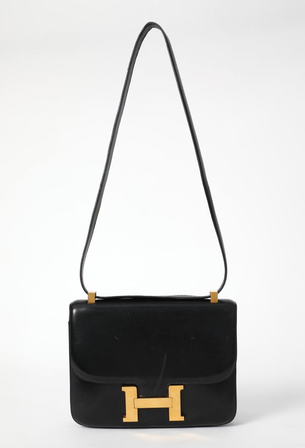 Hermès Vintage '70s Black Box Constance 23 - 1