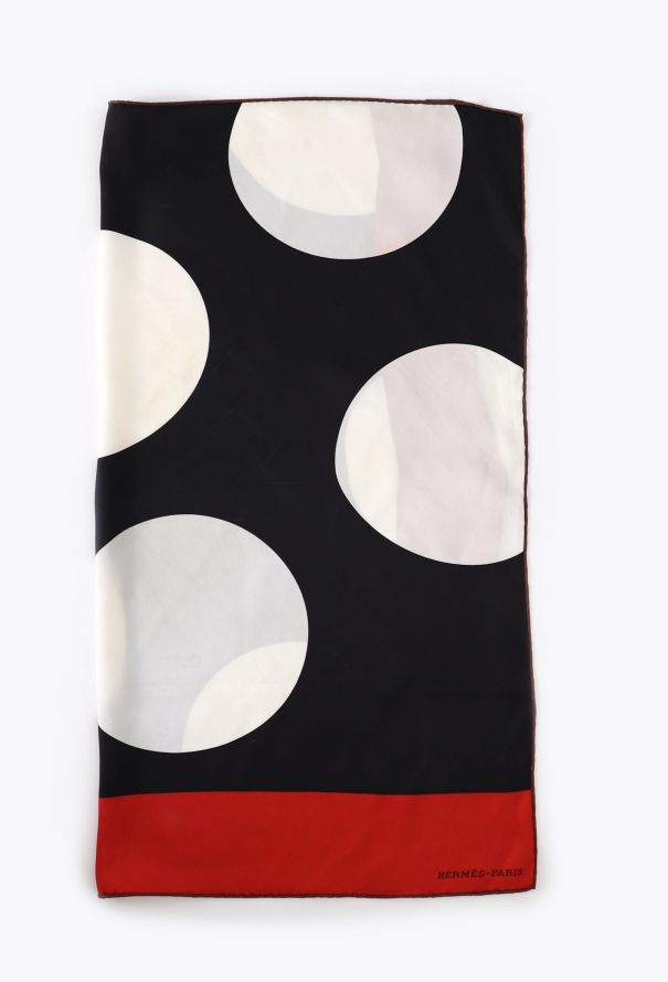 Hermès Polka Dot 70cm Silk Carré - 1