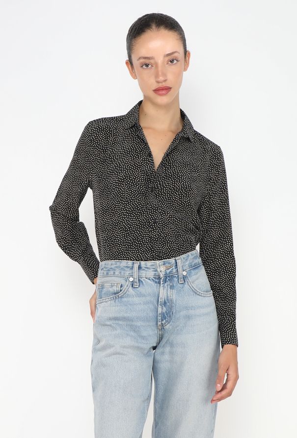 Céline 2019 Polka Dot Crêpe Blouse - 1