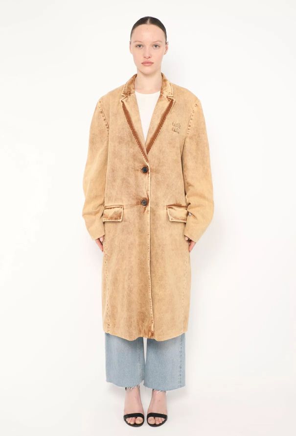 Miu Miu S/S 2023 Denim Emblem Coat - 1