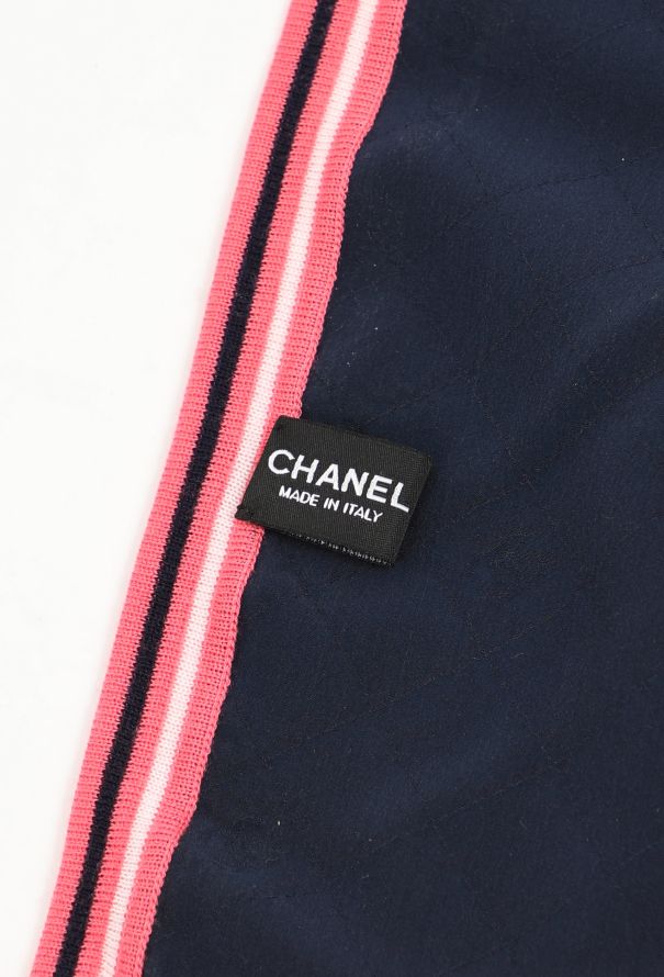 Chanel Quilted 'CC' Silk Scarf - 5 Chanel Quilted 'CC' Silk Scarf - 5