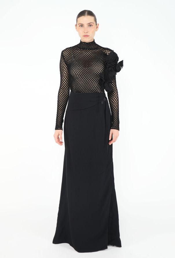 Valentino Collector F/W 2001 Floral Appliqué Ensemble - 1